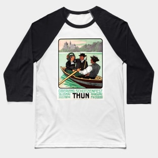 THUN OBERLAND SCHUTZENFEST German Swiss Festival Vintage Baseball T-Shirt